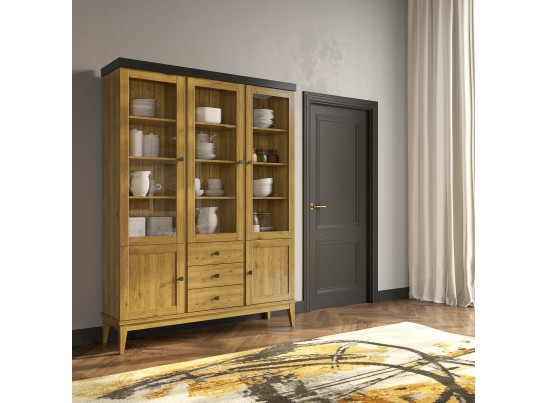 Шкаф для посуды «Бон Вояж» 233 антик в Набережных Челнах