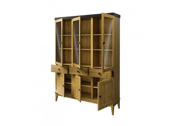 Шкаф для посуды «Бон Вояж» 333 антик в Набережных Челнах