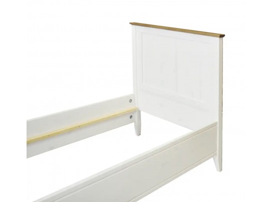 Кровать односпальная 90х200 Пенни белый/антик 24