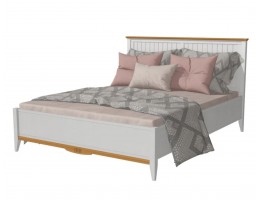 Кровать двуспальная 160х200 Пенни белый воск/антик 24