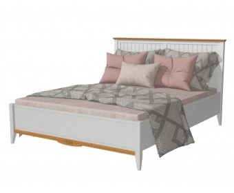 Кровать двуспальная 160х200 Пенни белый воск/антик 24 Кровать двуспальная 160х200 Пенни белый воск/антик 24