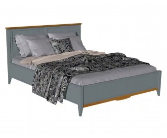 Кровать двуспальная 160х200 Пенни серый 7046/антик 24 Кровать двуспальная 160х200 Пенни серый 7046/антик 24