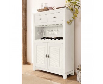 Комод-бар "Рауна" (белый воск УКВ)