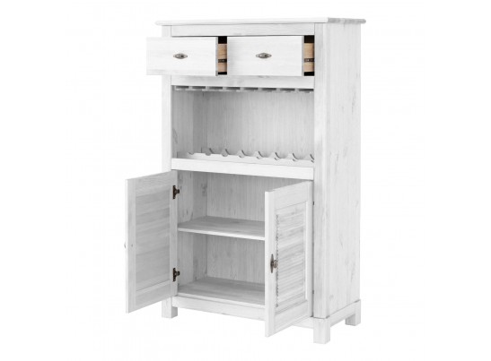 Комод-бар "Рауна" (белый воск УКВ)