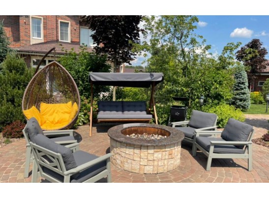 Качели Paris серые с подушками в Набережных Челнах