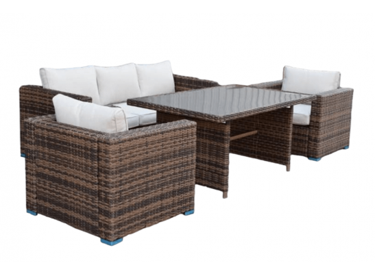 Комплект мебели KARL с обеденным столом (коричневый) в Набережных Челнах