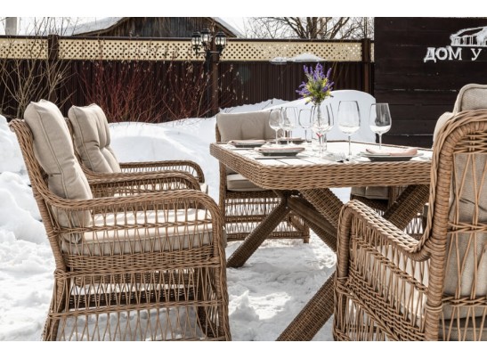 Обеденный комплект ISABELLA из искусственного ротанга в Набережных Челнах