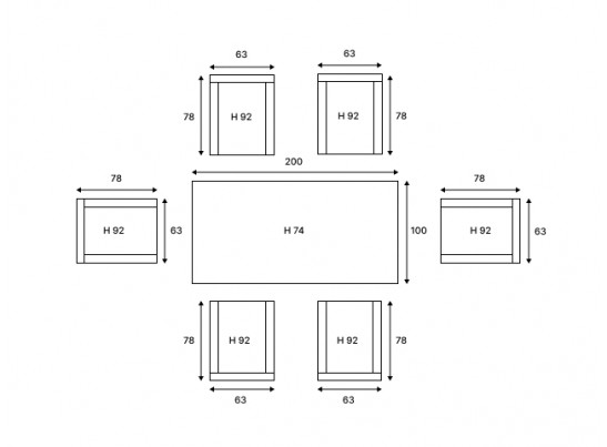 Обеденный комплект ISABELLA из искусственного ротанга в Набережных Челнах