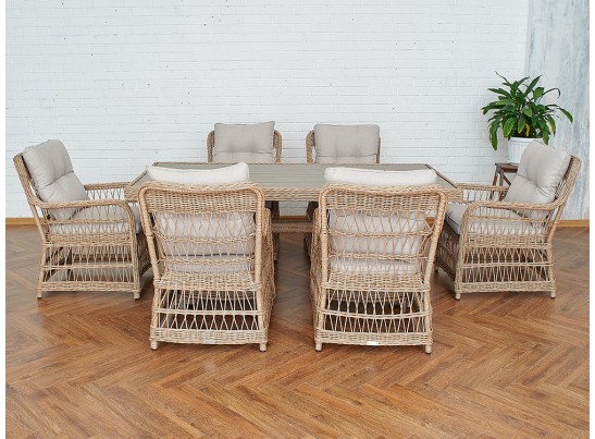 Обеденный комплект ISABELLA из искусственного ротанга в Набережных Челнах
