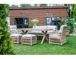 Обеденный комплект ALBERT из искусственного ротанга