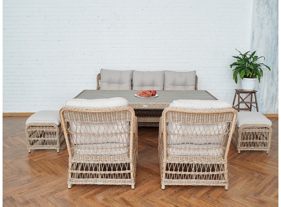 Обеденный комплект ALBERT из искусственного ротанга в Набережных Челнах