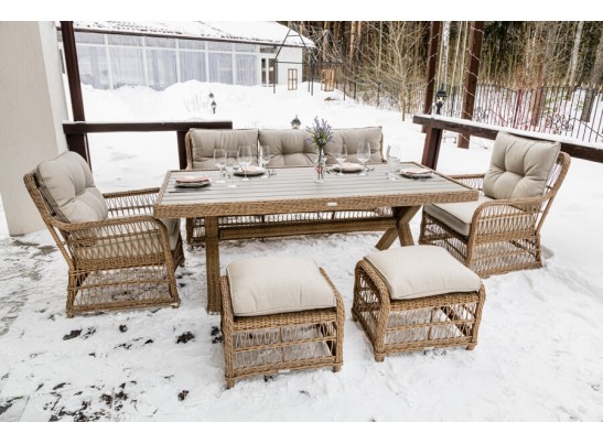 Обеденный комплект ALBERT из искусственного ротанга в Набережных Челнах