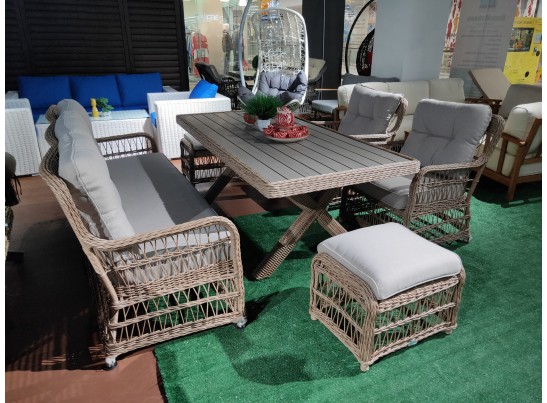 Обеденный комплект ALBERT из искусственного ротанга в Набережных Челнах