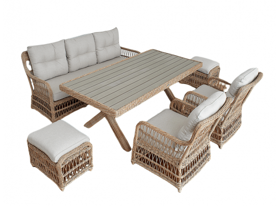 Обеденный комплект ALBERT из искусственного ротанга в Набережных Челнах