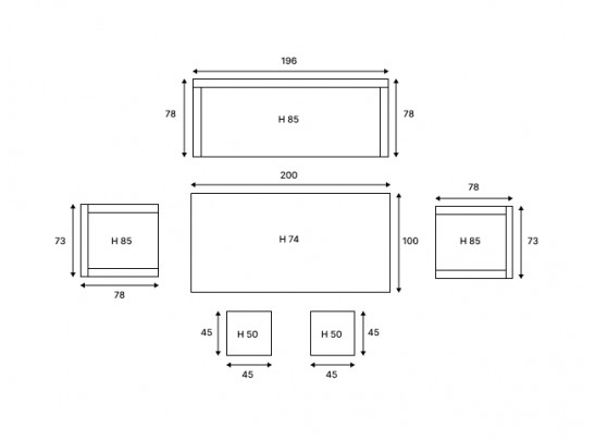 Обеденный комплект ALBERT из искусственного ротанга в Набережных Челнах