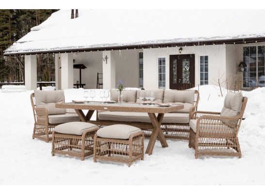 Обеденный комплект ALBERT из искусственного ротанга в Набережных Челнах