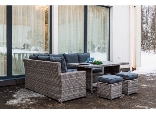 ZORRO серый комплект мебели из искусственного ротанга в Набережных Челнах