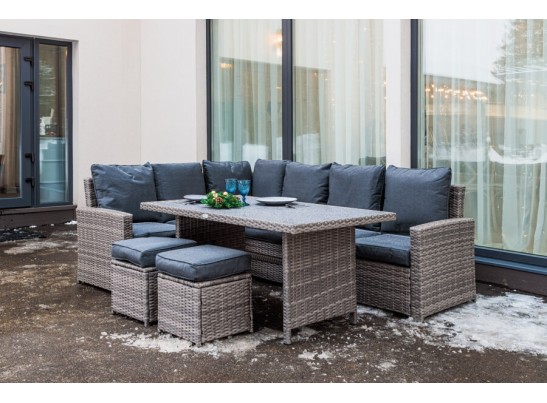 ZORRO серый комплект мебели из искусственного ротанга в Набережных Челнах
