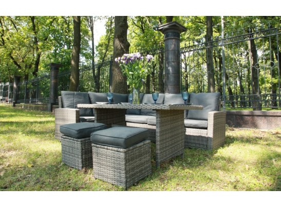 ZORRO серый комплект мебели из искусственного ротанга в Набережных Челнах