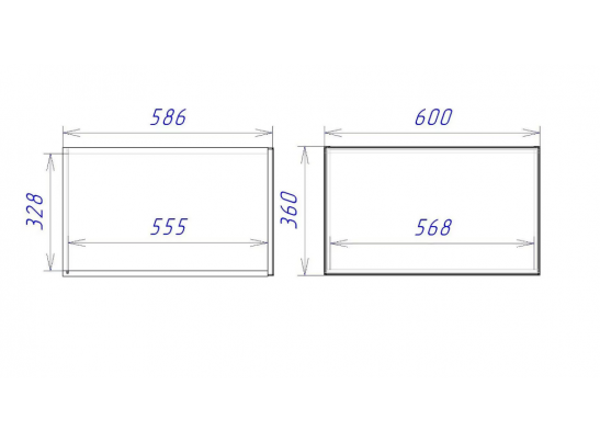 Антресольный шкаф "Женева" 60 зеленый