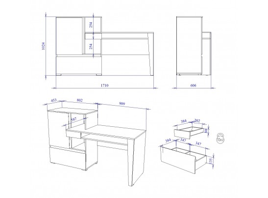 Стол письменный "Каспер"