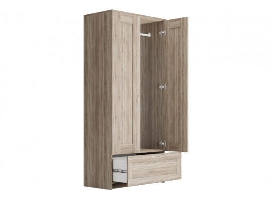 Шкаф 2 двери и 1 ящик СИРИУС 2 2.02.01.020.1 в Набережных Челнах