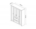 Шкаф 4 двери и 2 ящика с зеркалами СИРИУС 4 2.02.01.091.1 в Набережных Челнах
