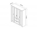 Шкаф 4 двери и 2 ящика с зеркалами СИРИУС 4 2.02.01.092.1 в Набережных Челнах