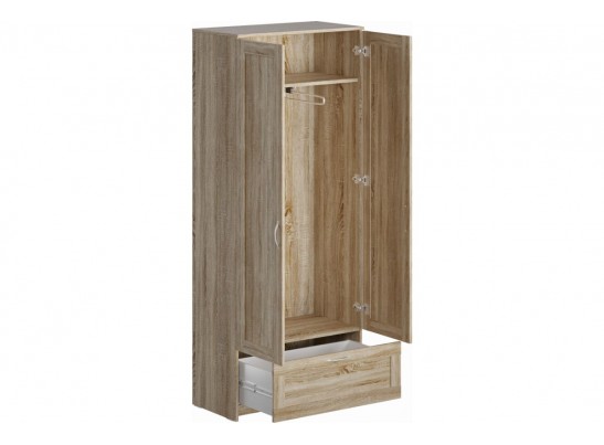 Шкаф 2 двери и 1 ящик СИРИУС 2 2.02.01.240.1 в Набережных Челнах