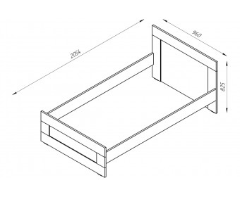 Кровать односпальная СИРИУС
