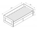 Кровать двуспальная раздвижная с ящиками СИРИУС в Набережных Челнах