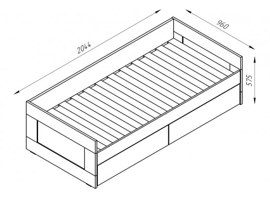 Кровать двуспальная раздвижная с ящиками СИРИУС в Набережных Челнах