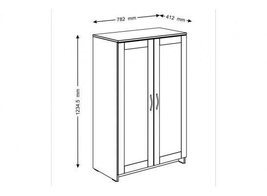 Тумба СИРИУС 2 двери 2.02.03.310.1 в Набережных Челнах
