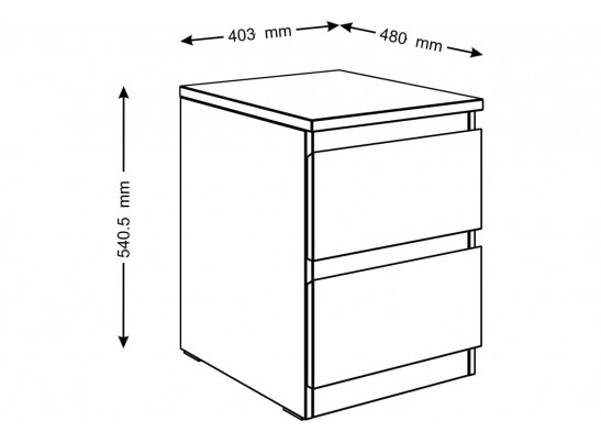 Прикроватная тумба МАЛЬТА 2.05.03.010.1 в Набережных Челнах