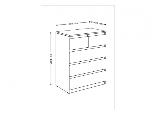 Комод МАЛЬТА 2.05.02.080.1 в Набережных Челнах