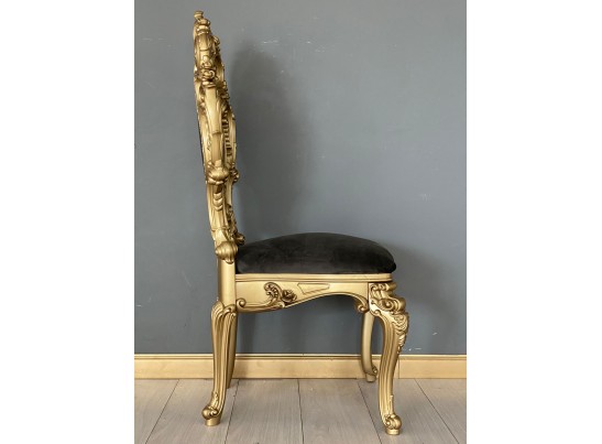 Стул с мягкой спинкой Император (велюр графит)