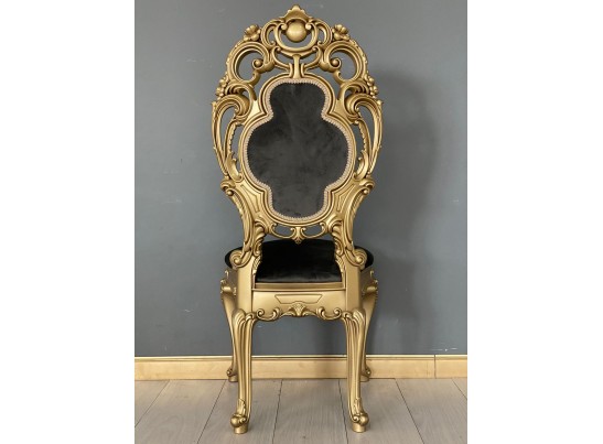 Стул с мягкой спинкой Император (велюр графит)