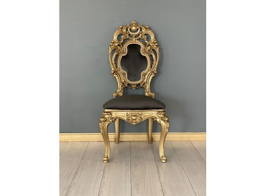 Стул с мягкой спинкой Император (велюр графит)