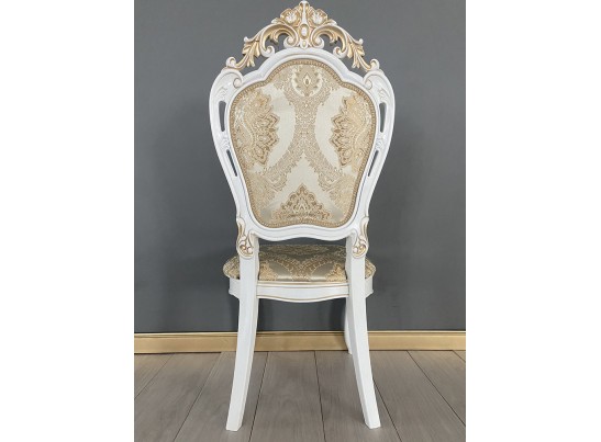 Стул Розалия (белый, патина золото)