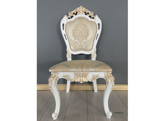 Стул Розалия (белый, патина золото)