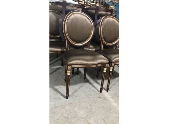 Стул Медальон (слоновая кость, патина золото)