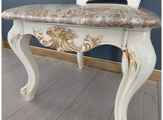 Стул Роза (слоновая кость, патина золото)