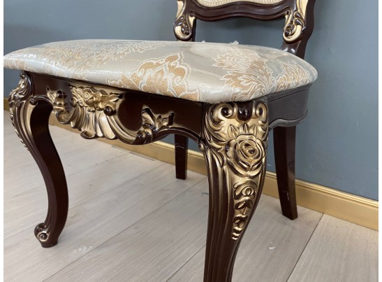 Стул Розалия (темный орех, патина золото)