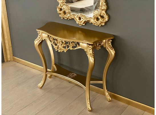 Консольный столик с зеркалом Версаль ТИП 2 (золото)
