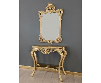 Консольный столик с зеркалом Версаль ТИП 2 (золото)
