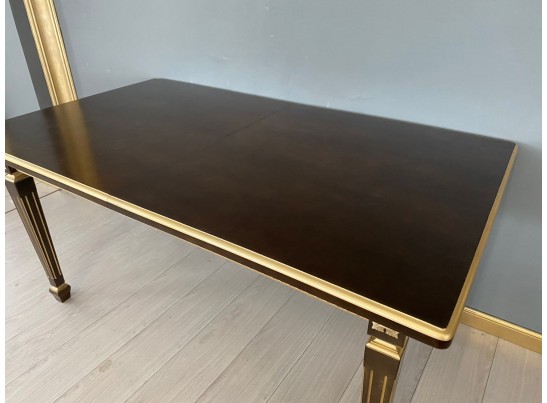 Стол прямоугольный раскладной Инфинити (орех с золотой патиной)