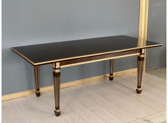 Стол прямоугольный раскладной Инфинити (орех с золотой патиной)