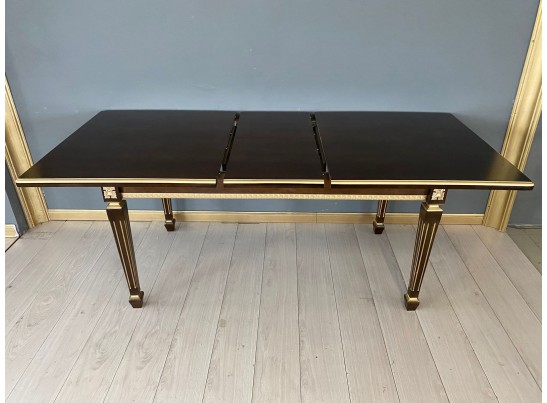 Стол прямоугольный раскладной Инфинити (орех с золотой патиной)