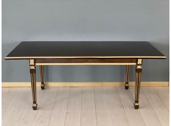 Стол прямоугольный раскладной Инфинити (орех с золотой патиной)