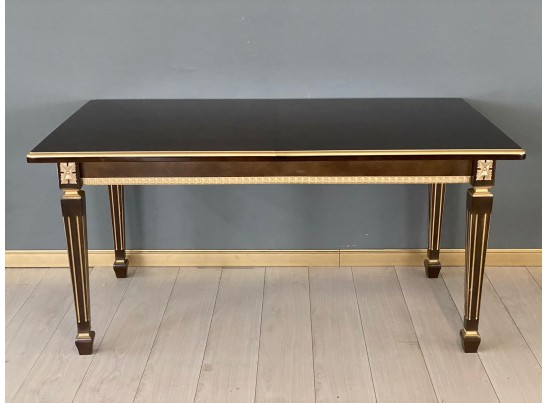 Стол прямоугольный раскладной Инфинити (орех с золотой патиной)